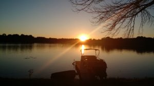 Sunset at Saugany Lake, Indiana 