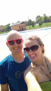 Just this past Saturday we decided to walk the mile to the local park, play tennis, and go swim some laps in the pool. No marriage gut for us!